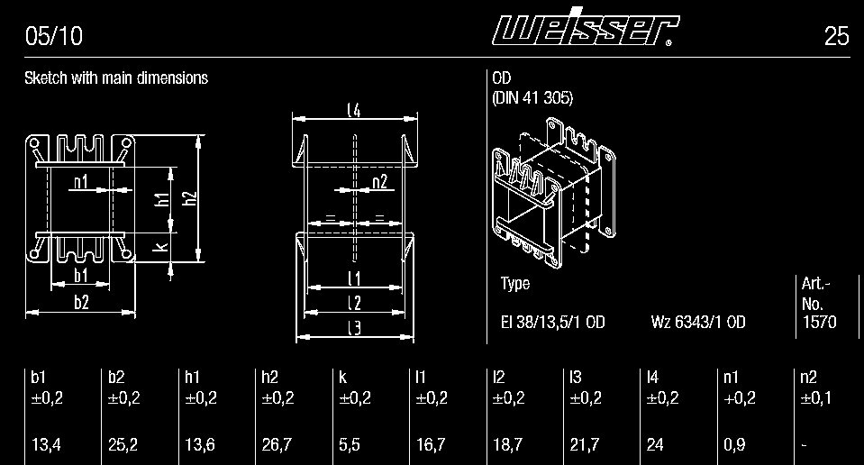 Kostry cívek Materiály pro výrobu koster Dříve se kostry skládaly z vysekaných dílů Základním materiálem býval tvrzený papír (Kartit, Pertinax).