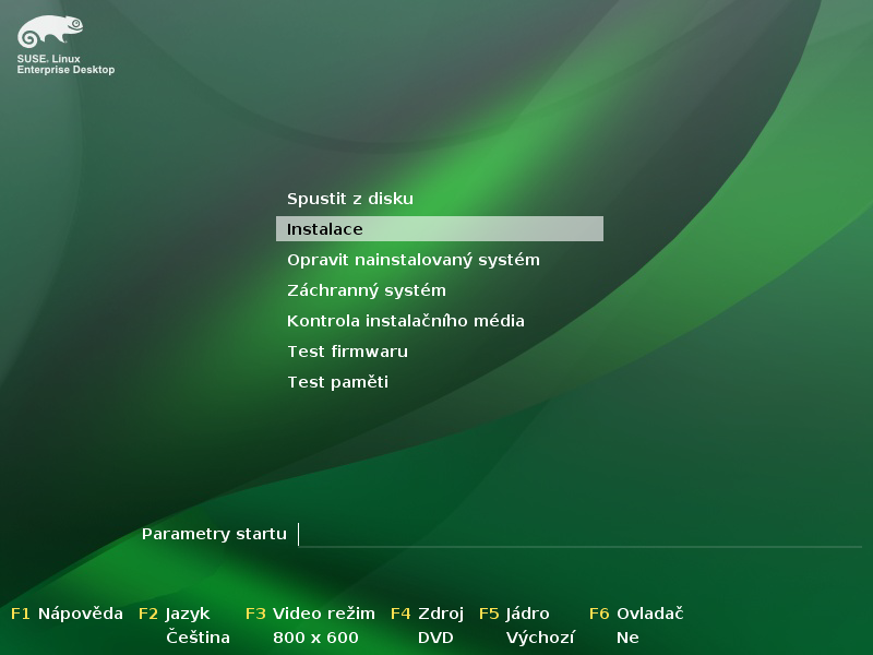 Stručná instalační příručka SUSE Linux Enterprise Desktop 11 RYCHLÝ ÚVODNÍ LIST NOVELL Při instalaci nové verze systému SUSE Linux Enterprise Desktop 11 postupujte podle následujících pokynů.