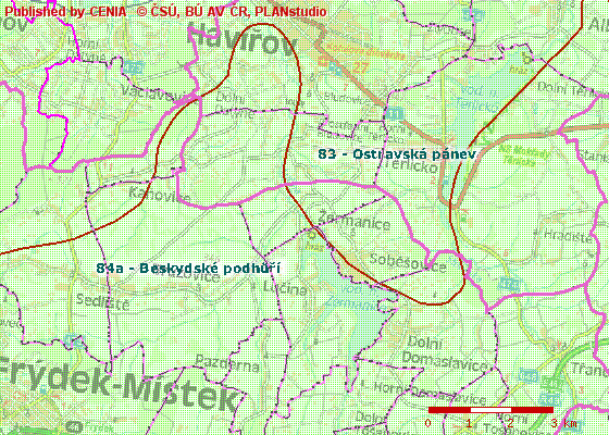 Eroze V území se projevuje silněji zejména vodní eroze podél vodních toků a svažitějších pozemků.