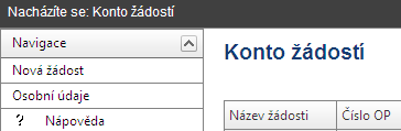 Změna údajů na záložce Osobní údaje je vhodná v případě, kdy je uživatelský účet v aplikaci obecného charakteru ( např. škola@domena.