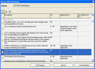 1. V hierarchickém stromu klikněte na BL Interlock Switch: Trojan 5 2. Klikněte na záložku DC a ujistěte se, že je vybráno Select applied measures to evaluate DC 3.