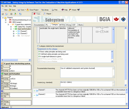 SISTEMA KROK 2 Vytváření typického projektu Zadávání informací o kategorii vstupů a ovládání 1. Vyberte SB Input and Actuation. Klikněte na záložku Category 2.