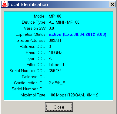 8.4.8 Sériové číslo stanice Sériové číslo stanice, do které jsme aktuálně přihlášeni, zjistíme v programu ASD CLient v menu Supervizor - Identification a vybereme nabídku local station.