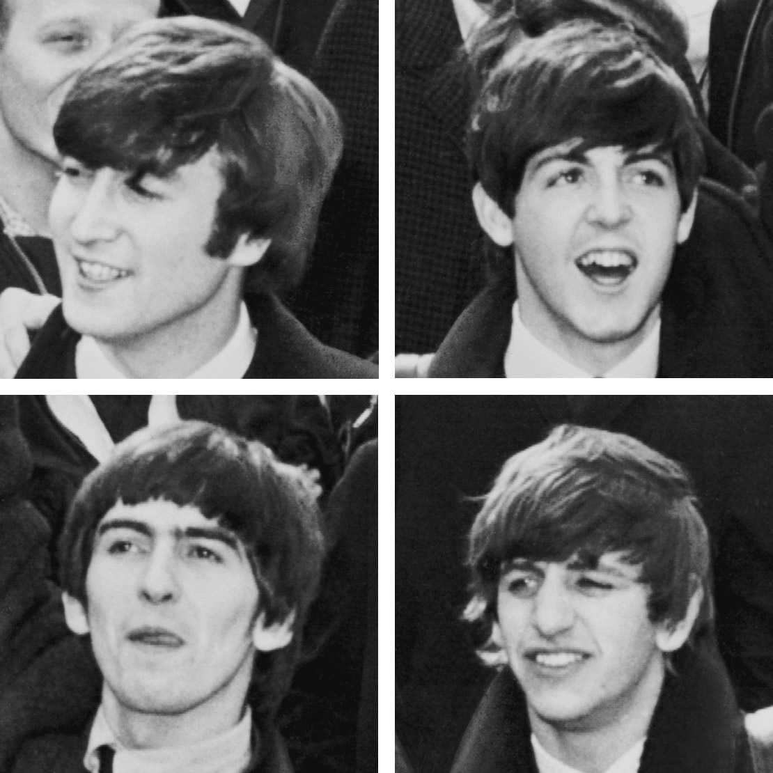 Moderní populární hudba v Evropě 2. THE BEATLES (Anglie Liverpool, od r. 1960) oceněni řádem britského impéria John Lennon (zpěv, doprovodná kytara), zavražděn 8. 12.