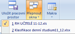 Otevření nového sešitu: Spuštěním aplikace Microsoft Excel a potom se otevře rovnou nový sešit, Nebo Tlačítko Office Nový (CTRL + N otevře se nový prázdný sešit) a v otevřeném dialogovém okně Nový