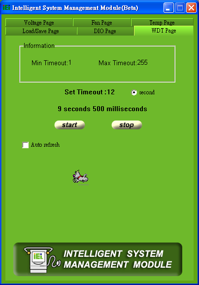 IEI ismm-ii Temperature Page --sledování teploty CPU/Systému