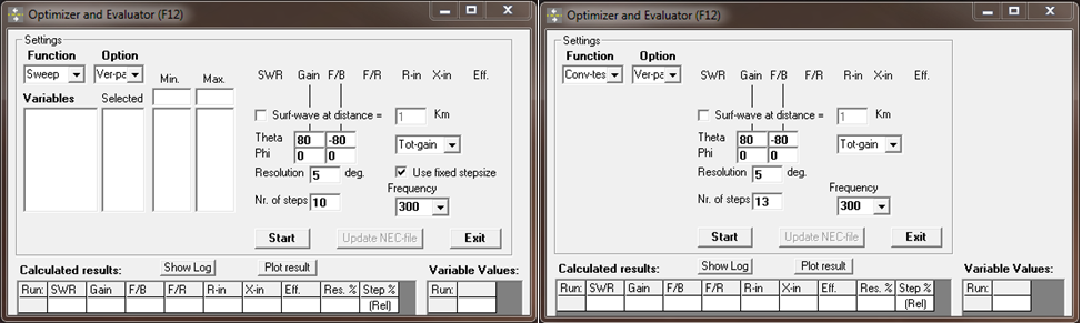 Obrázek 2.26: Evolve Sweep se používá pro zobrazení efektu vlivu uživatelského návrhu na změny proměnných.