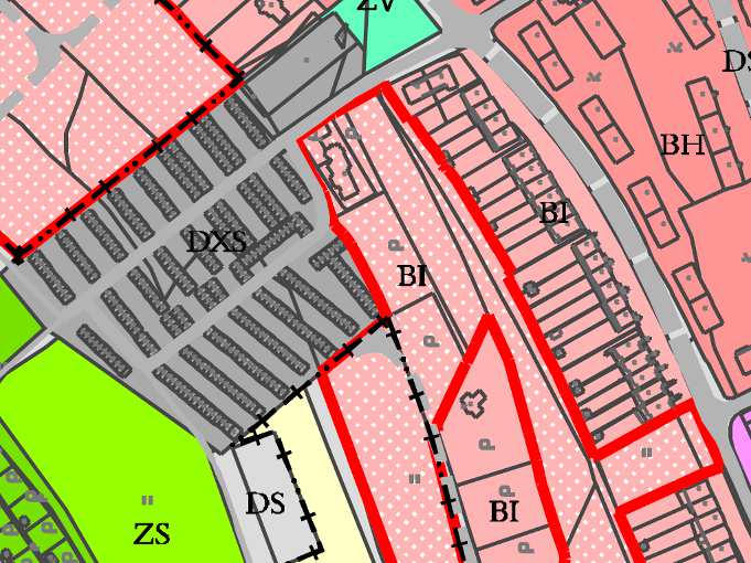 využití pozemku nebylo změněno vzhledem k tomu, že nebylo obsaženo v zadání a v katastrální mapě, kterou má k dispozici zpracovatel Změny č.