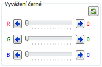 Ovládací panely snímacích zařízení Kontrast: posuvníkem se nastavuje kontrast snímaného obrazu. Gamma: posuvníkem lze nastavit gamma korekci obrazu (kombinace nastavení jasu a kontrastu).