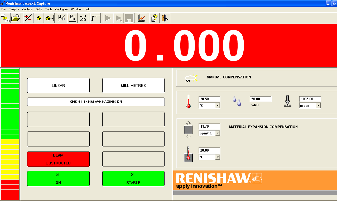 UTB ve Zlíně, Fakulta technologická 58 Menu Panel nástrojů Hodnota měření Ukazatel jednotek Intenzita signálu Informace o prostředí Obr. 46.