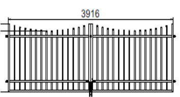 CENÍK MALOOBCHOD PLOTOVÁ POLE ŘADA EKONOM VZOR "B" Tyto plotové díly jsou cenově nejdostupnější kovový plot z dutých profilů.