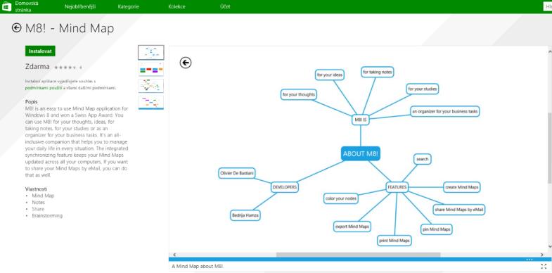 5.4 Myšlenkové mapy Aplikací pro tvorbu myšlenkových map je na internetu k dispozici několik, a to zdarma, nebo placených.
