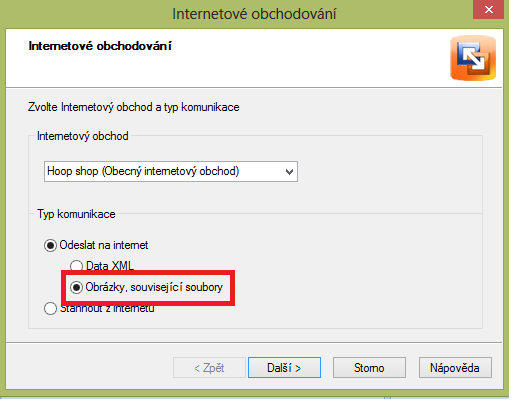 6. Export obrázků a souborů do FastCentriku Do FastCentriku lze dále exportovat obrázky zásob a doplňující soubory.