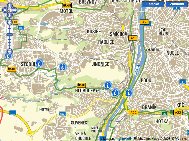 3.3 ZHODNOCENÍ STAVU CYKLISTICKÉ INFRASTRUKTURY Trasa A1 A (Řevnice - Černošice - ) Radotín - Lahovice - Hlubočepy - Smíchov - Malá Strana - Holešovice - Stromovka - Podbaba - Sedlec ( - Roztoky)