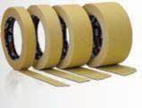 MASKOVACIE PÁSKY Maskovací páska 60 о С Maskovací páska na bázi krepového papíru v rolích bílé barvy. Je odolná vůči rozpouštědlům a teplotě až do 60 ºC.
