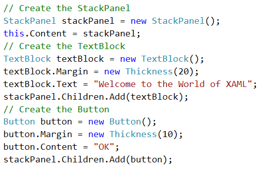 Zápis XAML vs.