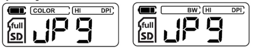 3. Nastavení vlastností skenování Poznámka: před přístupem do nastavení si ověřte, zda je vložena MicroSD karta. Nastavení skeneru Přístup do nastavení skeneru: 1.