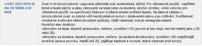 Příloha P4 Materiál benzinové nádrže Nerezová ocel