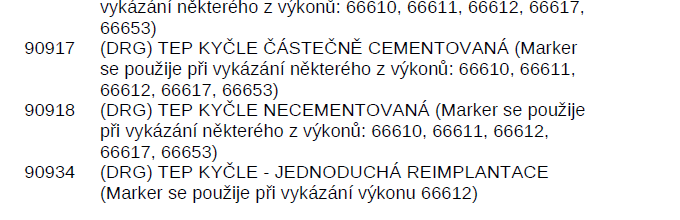 0804 TOTÁLNÍ ENDOPROTÉZA KYČLE, LOKTE, ZÁPĚSTÍ, TOTÁLNÍ A REVERZNÍ ENDOPROTÉZA RAMENE