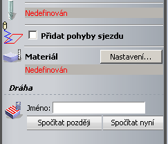 Na pracovní ploše označte objekty, které budete frézovat. Po označení se objekty zbarví do červena.