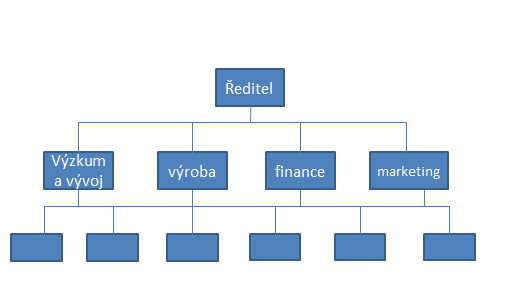 UTB ve Zlíně, Fakulta managementu a ekonomiky 23 Obrázek 6 - Funkcionální struktura (Urban 2004, str.