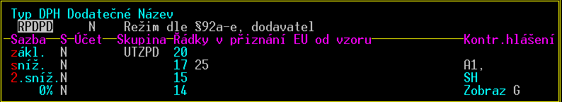 Za EČDD je následně považován (z agendy Účetní deník, příp. z agendy Doplnění evidence DPH): 1) Symbol s prefixem E. 2) Pokud není uveden symbol s prefixem E, převezme se variabilní symbol.