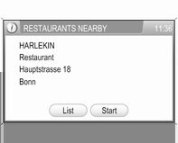 Navigace 61 V nabídce jsou k dispozici následující možnosti: Restaurants nearby (Restaurace poblíž): zobrazí se seznam restaurací v blízkosti příslušného místa.