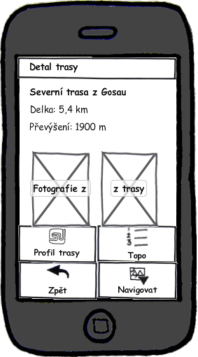 D3: Low-Fidelity prototyping Prototyp P-1 První prototyp uživatelského rozhraní aplikace GPS Extreme Sport byl vytvořen v programu Balsamiq Mockups For Desktop [1], nástroji pro rychlé prototypování.