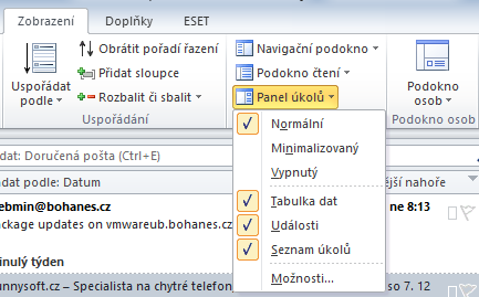 Organizace času V MS Outlook a práce s úkoly, které byste třeba zapomněli, jako jsou termíny zkoušek návštěvy lékaře, Vám Outlook pohlídá.