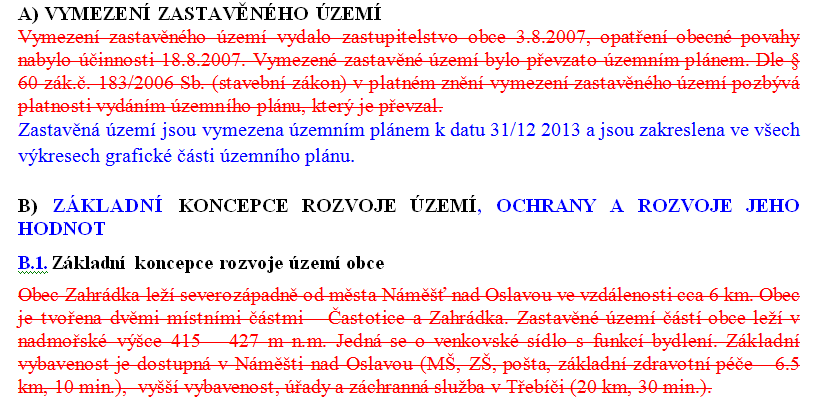 ÚP se změnou dle zákona č. 183/2006 Sb.