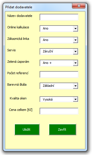 dodavatel může získat je 20 a odpovídá 0%. Tato retransformační matice dále obsahuje i slovní hodnocení výsledku.