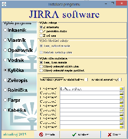 Instalace 5.3 33 Instalace upgrade verze A. Pomocí programu Aktualizuj.exe. Pokud nemáte zástupce programu aktualizuj na ploše, běžte na Start, Programy, Jirra, Aktualizuj.