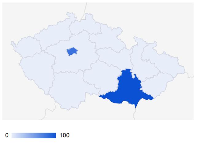 řadě propojení značky s luxusním zážitkem. Trend jasně ukazuje radikální nárůst vyhledávání výrazu v průběhu května a zvýšený zájem i během června a července, kdy promoce a soutěž probíhaly.