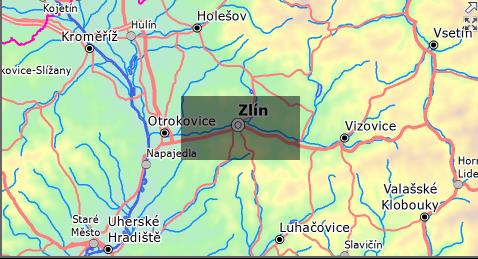 V pravém dolním rohu je možné kliknutím na tlačítka zobrazit / skrýt přehledku. V ní je šedým pravoúhelníkem znázorněno aktuální území podrobněji zobrazené uvnitř hlavního mapového pole.