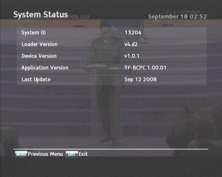 10.4 Aktualizace pomocí signálu ze satelitu 99 Jméno aktualizačního serveru najdete na adrese http://www.i-topfield.com. 10.