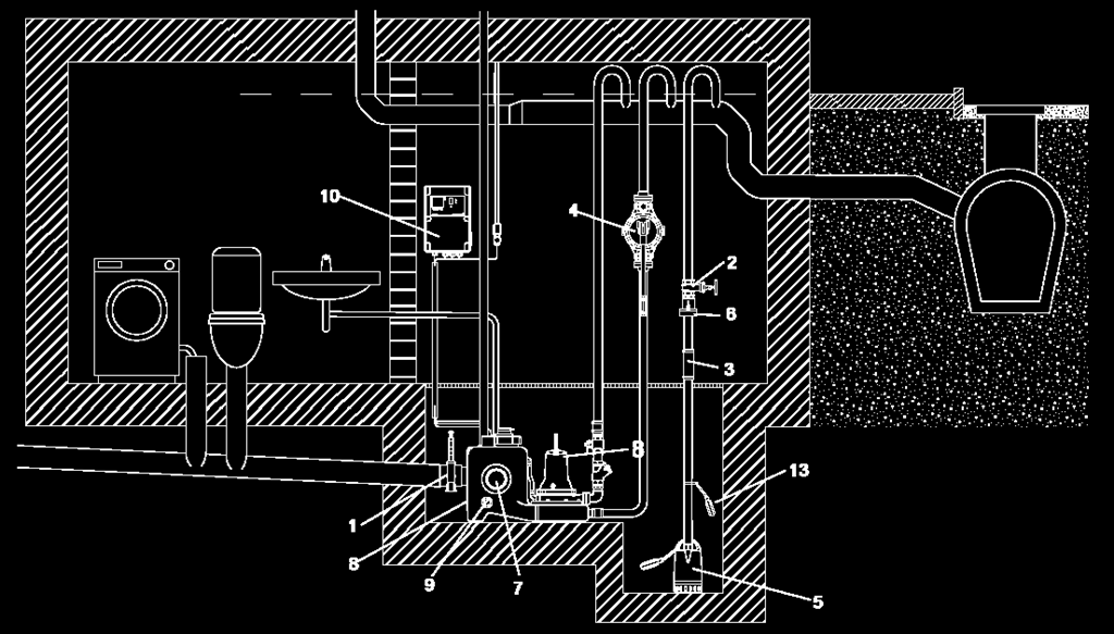 Provozní bod 6,11 2,77 Obr. 28 Provozní parametry čerpací stanice MD.12.1.4 Obr.