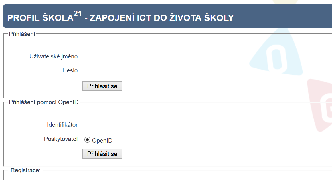 14.5.1 Zakládání ICT profilu Ještě předtím, než s tvorbou profilu začneme, je důležité zmínit, že musíme mít vytvořený účet na portálu RVP.