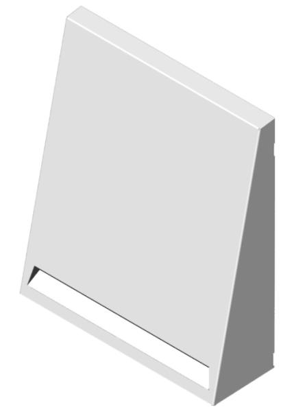 Montáž vnějšího krytu Vnější kryt je součástí větracího systému inventer. Skládá se ze spodního dílu a krytu vyrobených z nerezové oceli.