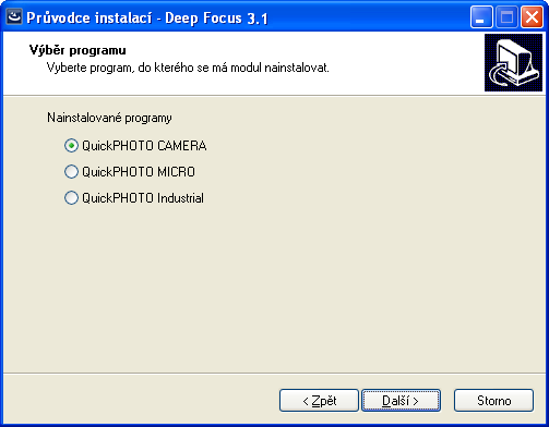 Instalace modulu Deep Focus 3.