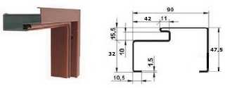 -10- Tabulka rozměrů Dveří, zárubní a stavebních otvorů Zárubně FB FN FAP