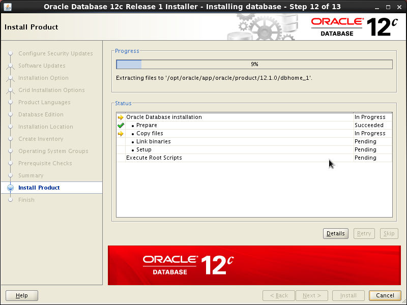 Následuje instalace produktu Na konci instalace budeme vyzváni