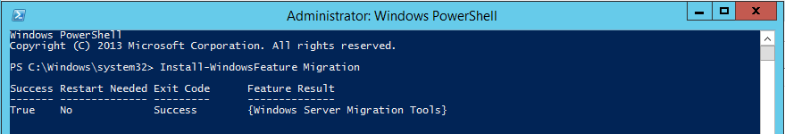 INSTALACE MIGRATION TOOLS Provádíme na cílovém (2008+) serveru Buď klasicky přes průvodce přidáním rolí a features