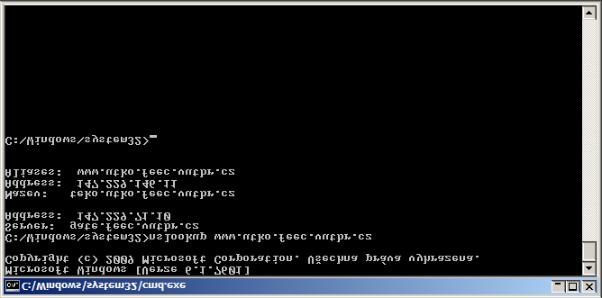 80 FEKT Vysokého učení technického v Brně Obrázek 5.9: Překlad doménového jména pomocí nslookup v OS Windows 1993 v podobě RFC1531 [16], které vycházelo z rozšíření protokolu BOOTP.
