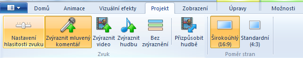 Záznam a střih digitálního videa nahrávat, anebo z počítače vložit zvuk ze souboru. Zvuk se vloží tam, kde máme na časové ose umístěný posuvník. Obrázek 3.