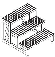 Náčrtek kontrukce Velikost: 2240 x 2240 x 1070 mm Volbou navíc pro