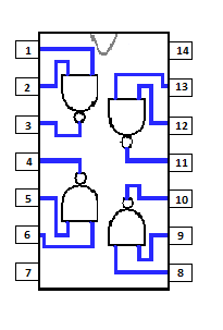 3.3 Popis zapojení schéma 2 Jak už sem se zmínil, musel sem sestavit zobrazovač (schéma 2) abych zachovala větší svítivost. Proto sem použil tranzistory typu BC639 jako spínače.