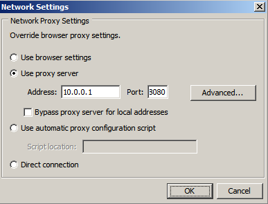2. V sekci Network Settings stiskněte stejnojmenné tlačítko pro zobrazení panelu síťového nastavení.