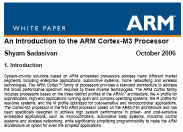 Jádro ARM Cortex M3 literatura Volně dostupné materiály: Sadasivan S.:An Introduction to the ARM Cortex-M3 Processor (www.arm.com) DUI 0552A_Cortex - M3 devices generic user Guide (www.arm.com) DDI 0337E Cortex -M3 Revision: r1p1 Technical Reference Manual (www.