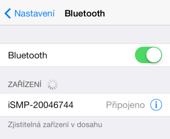 Na telefonu se zobrazí zpráva o připojení a tím je spárování Bluetooth ukončeno. 11.