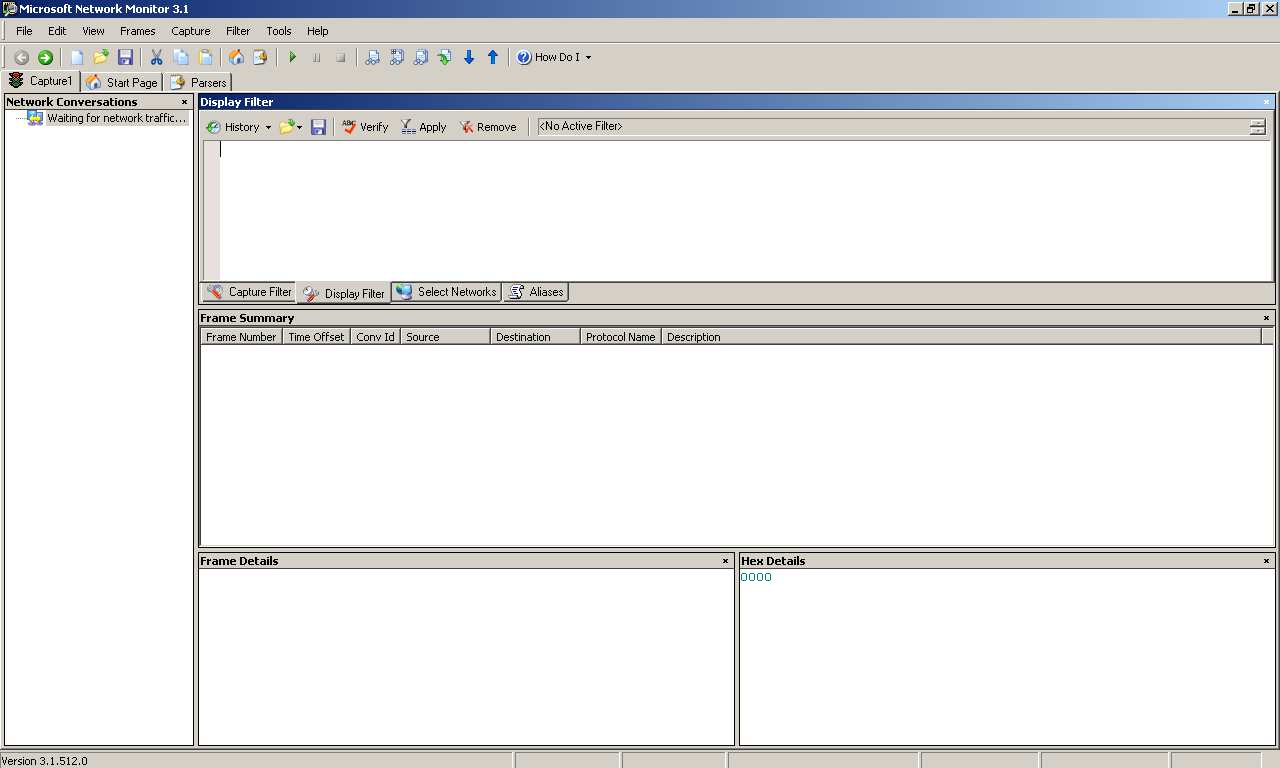 3.1.3 Microsoft Network Monitor Windows 2000, Windows 2003, Windows 2008 mají jako volitelnou součást vestavěný sniffer od Microsoft.